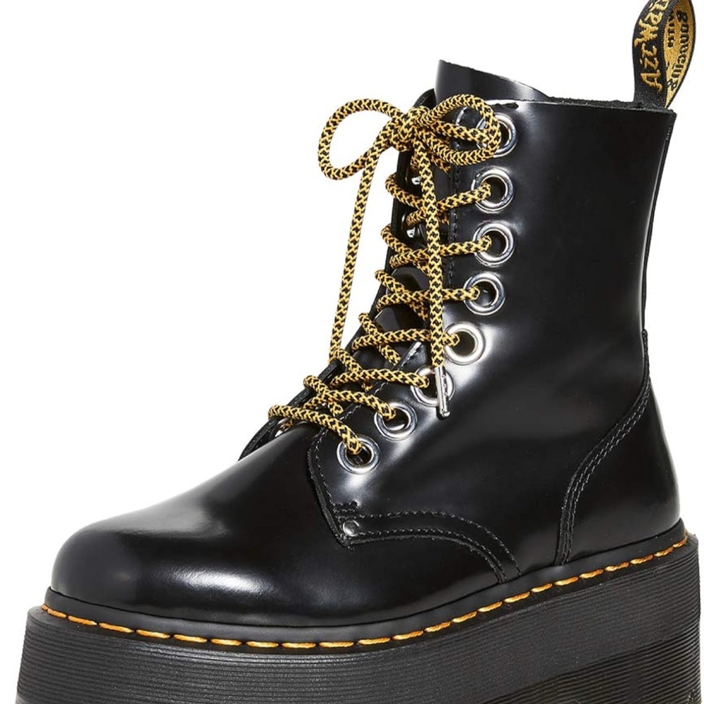 Dr. Martens Black Glossy Platform Boots